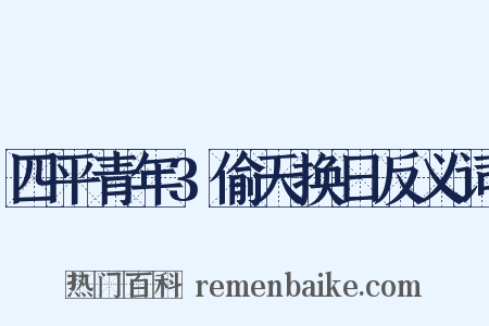 四平青年3偷天换日反义词是什么意思的图片